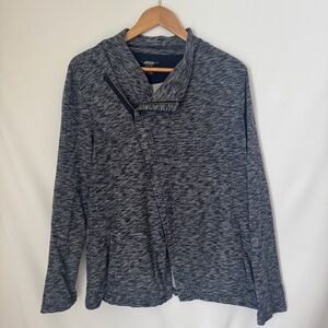 Gray Marled Long Sleeve Jacket